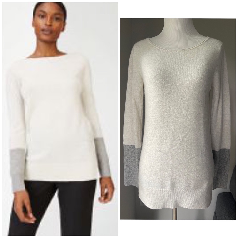 Club Monaco Nicolette Cashmere Colorblock Sweater